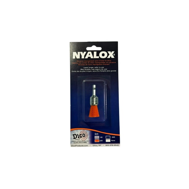 Cepillo abrasivo Dico 541-781 Nyalox naranja de grano 120 de 3/4 pulgadas