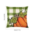 thumbnail image 3 of Btomtd Couch Pillow Covers 18 x 18 Inch, Thanksgiving Pumpkin Maple Leaf Linen Throw Pillow Cover, Farmhouse Decorative Pillow Cases for Sofa Bed, A, 3 of 6