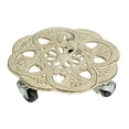 thumbnail image 3 of Dickly Support Roulant pour Plantes Terrasse Jardin Salon Patio Intérieur Extérieur avec Roues Blanc, 3 of 8