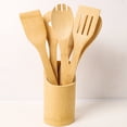 thumbnail image 1 of YAOMOBB Bamboo Spatula Bamboo Cooking Spatula with Long Handle Non Stick Shovel with Hanging Hole Design for Home Kitchen, 1 of 6