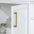 thumbnail image 6 of Altair Gavino 36" Wood Vanity in White with Grain White Composite Stone Top No Mirror, 6 of 12