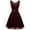Burgundy, variant on Women Short Floral Lace Bridesmaid Dress Female Knee-Length Swing Party Dress