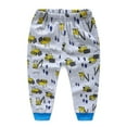 thumbnail image 3 of Baby Boys' Toddler Long Sleeve Tops and Pants Snug Fit 100% Cotton 2 Piece Pajama Set, Cartoon Truck, 3 of 8