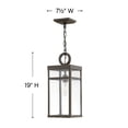 thumbnail image 6 of 2802OZ-LL Hinkley Lighting Porter - 1 Light Medium Outdoor Hanging Lantern in Transitional Style - 7.5 Inches Wide by 19 Inches High-Oil Rubbed Bronze, 6 of 7