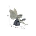 thumbnail image 2 of xiaxaixu Jardin Ornement, Assis Fée Forme Statue Décoratif Résine Œuvre d'Art, 2 of 6