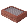 thumbnail image 2 of Caja de presentación de 2 capas con 23 ranuras Caja de almacenamiento de de caja de exhibición de de madera, pantalla de jinwen Estuche de almacenamiento de cajas de bolígrafos, 2 of 7