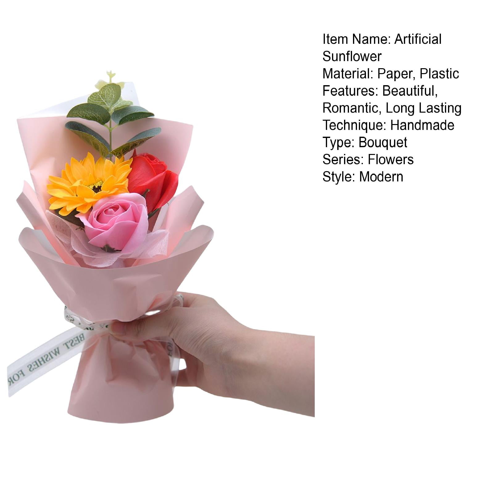 6 Stück Sonnenblumen Haarspangen - Acryl Blumen Haarclip 10cm