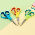 thumbnail image 3 of LIVINGO 7 inch Pointed Tip Student Scissors, 3 Pack, Yellow, Blue, Green, Ages for 12 up, 3 of 7