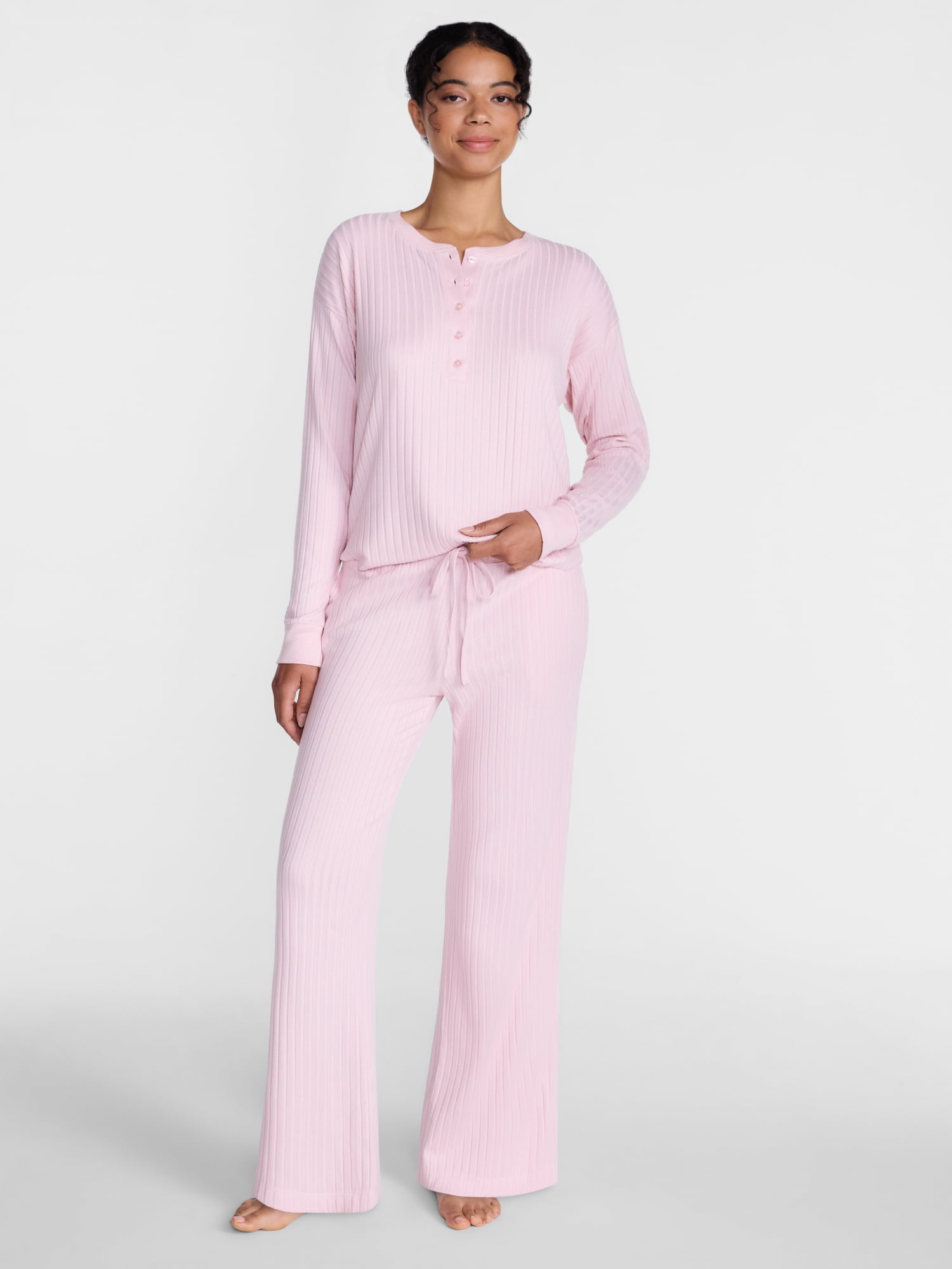 Joyspun Women's Cozy Lounge Collection Hacci Knit Sleep Pants, Sizes XS-3X