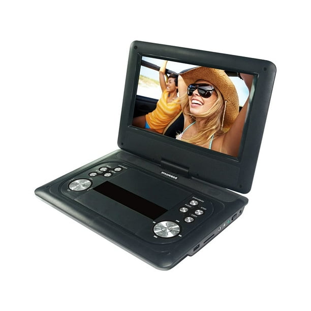 Sylvania 12Inch Swivel Screen Portable DVD Player with USB and SD/MMC for Digital Files