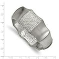 thumbnail image 2 of 27mm Stainless Steel Brushed and Textured Hinged Bangle Bracelet, 2 of 2