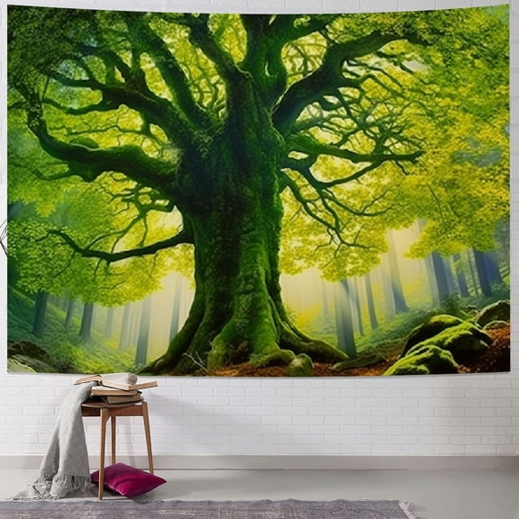 PRATYUS Forest Tapestry Nature Tree Tapestries, Extra Large Oversized Tapestry Wall Hanging, Tapestry for Bedroom Living Room Backdrop, Indoor Outdoor Decoration Home Decor 40x30inch