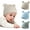 03, variant on 3 Pcs Cotton Newborn Hats for Unisex, Bear Ears Baby Girl Boy Beanie Hat for Newborn, Infant, Toddler Cap