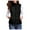 Black, variant on larppty Women Down Vest Waistcoat Solid Color Stand Collar Sleeveless Zipper Jacket Autumn Winter Casual Warm Outerwear (Black, XL)