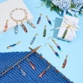 thumbnail image 2 of 32 piezas de dijes de plumas de 8 colores, llavero de plumas de 2 pulgadas, colgantes de plumas de esmalte impresos con cierres de pinza de langosta., 2 of 5