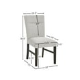 thumbnail image 2 of Roundhill Furniture Sorlen Modern 7-Piece Dining Set, 3D Faux Concrete Table with 6 Chairs, 2 of 14