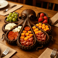 thumbnail image 6 of ACDANC 2026 New Octopus Charcuterie Board – 11" Ocean Themed Wood Cheese Meat Serving Platter,Kraken Design Tray for Seafood,Beach Nautical Lovers,Unique Gift for Housewarming Entertaining, 6 of 7
