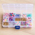thumbnail image 3 of Detachable Transparent Plastic Compartment Organizer, 6.9 x 4 x 0.8in Clear Jewelry Storage Box for Small Parts and Beads, Fishing Gear Container with Dividers C, 3 of 5