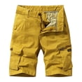 thumbnail image 1 of Gibobby Men's Ripstop Cargo Shorts-Long Cotton Twill Straight Leg for Work Outdoor(Khaki,36), 1 of 9