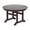 Dark Brown, variant on WestinTrends Malibu Patio Dining Table, All Weather Poly Lumber Adirondack 47" Trestle Round Outdoor Table with Umbrella Hole, Turquoise