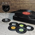 thumbnail image 7 of Drink Coasters Set of 18 Vintage CD Coasters Vinyl Records for Music Lovers, Housewarming Hostess Gifts Style 2, 7 of 7