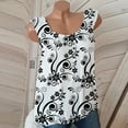 thumbnail image 2 of USSUMA Womens Tops Dressy Casual Summer Sleeveless Floral Print Cami Shirts for Women Trendy Loose Fit Vest Tanks Round Neck T-Shirts Blouses for Women Plus Tunic, 2 of 8