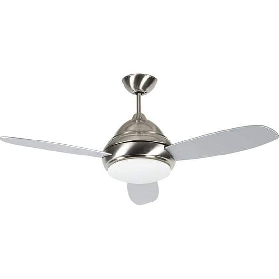 Luminance Dulcet LED Ceiling Fan 44" Modern Fixture 3-Blades Stainless Steel 44DUL3ST-LED