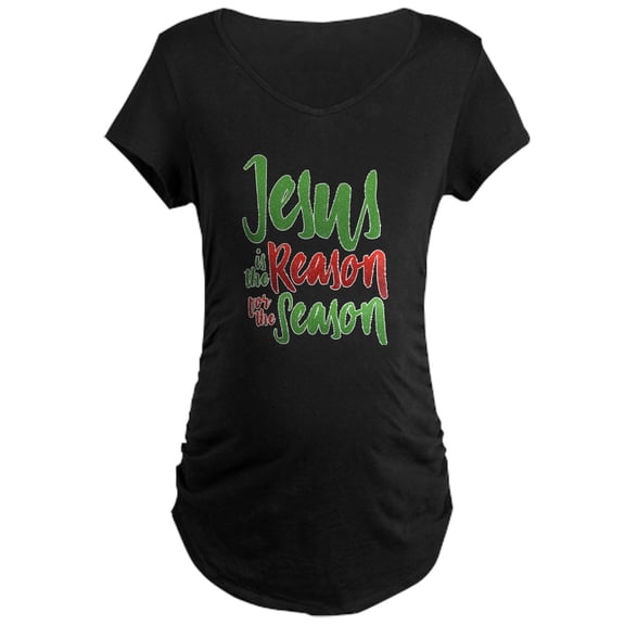 CafePress - Jesus Is The Reason Maternity Dark T Shirt - Maternity Dark T-Shirt