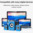 thumbnail image 4 of Compact 2.1 subwoofer USB speaker set 12W, 3.5 mm, USB power supply, for PC, laptop, tablet and smartphone, 4 of 8