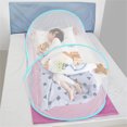 thumbnail image 7 of Topboutique Mosquito Nets,Anti Mosquito Bed Canopy,Sleeping Bag Fly Net,Portable Pop Up Mosquito Net,Foldable Travel Mosquito Net,Camping Fly Net Bed,for Single Bed,Indoor&Outdoor,77x32x22 inch,Blue, 7 of 7