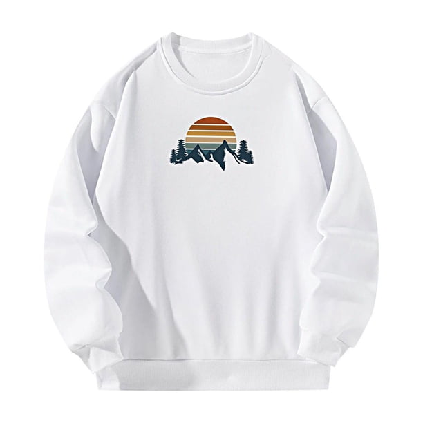 Sudadera con cuello redondo para mujer Otoño Ropa creativa de otoño para entrenamiento Trabajo Camping SG