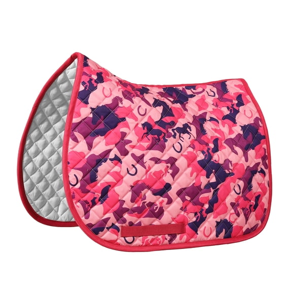 Equine Couture Camo Saddle Pad-Pink