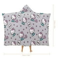 thumbnail image 2 of Hello Kitty Blanket Hoodie, Wearable Blanket, Cloak Hooded Throw Blanket, Soft Warm Fluffy Blankets for Bed Couch Sofa, 2 of 8