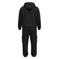 thumbnail image 6 of 2 Piece Tracksuit for Men Ghalytn Hoodie and Jogger Pants Set - Casual Fleece Sweat Outfit, 6 of 9