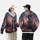 thumbnail image 4 of Balery Starry Sky Meditating Fox Sudadera ligera de manga larga con capucha y protección solar UPF 50+ para hombre y mujer, ideal para pesca y running-Small, 4 of 7