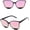 5 Black Pink, variant on Sunglasses Women Vintage Metal Mirror Vintage Sun Glasses Female UV400