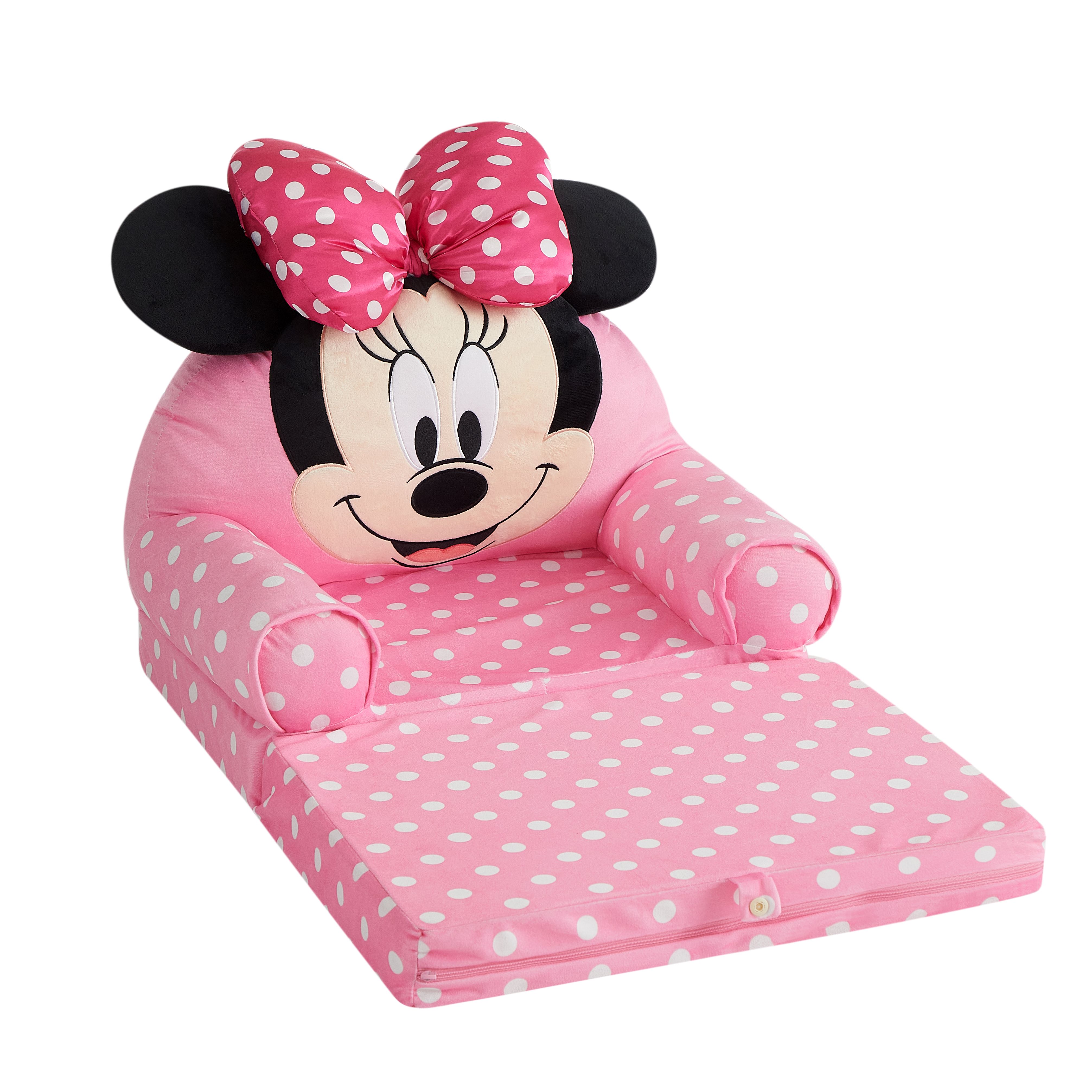 Disney Minnie Mouse 2-in-1 Flip Out Chair for Kids, Pink photo 5