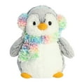 thumbnail image 6 of Set of 2 POMPOM RAINBOW PENGUIN Winter Penguins 9" Stuffed Plush, Aurora, 6 of 8