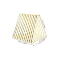 thumbnail image 2 of HOOWIFFY Golden Iron Triangle Desktop Organizer Foldable Book Rack for Office and Classroom Use, 2 of 7