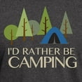 thumbnail image 3 of CafePress - Id Rather Be Camping T Shirt - Men's Classic Graphic Cotton T-Shirt, 3 of 4