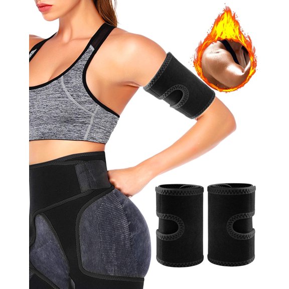 Arm Trimmers Bands for Weight Loss, 2 Pack Adjustable Neoprene Arm Trainer Toner Workout Lose Arm Fat Slimmer Shaper