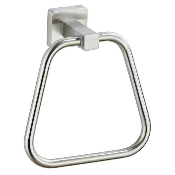 Silver Towel Ring for Bathroom, Kitchen Bath Towel Holder Hangers Wall Mount Heavy Duty Stainless Steel