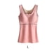thumbnail image 2 of Ropa interior térmica de invierno Jumpingount para mujer chaleco básico adelgazante Rosa L, 2 of 6