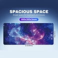 thumbnail image 2 of Extended Large Gaming Mouse Pad 31.5x11.8 Inch, Galaxy Nebula Non-Slip Desk Mat, Waterproof Stitched Edges Keyboard Pad for Office Gaming., 2 of 7