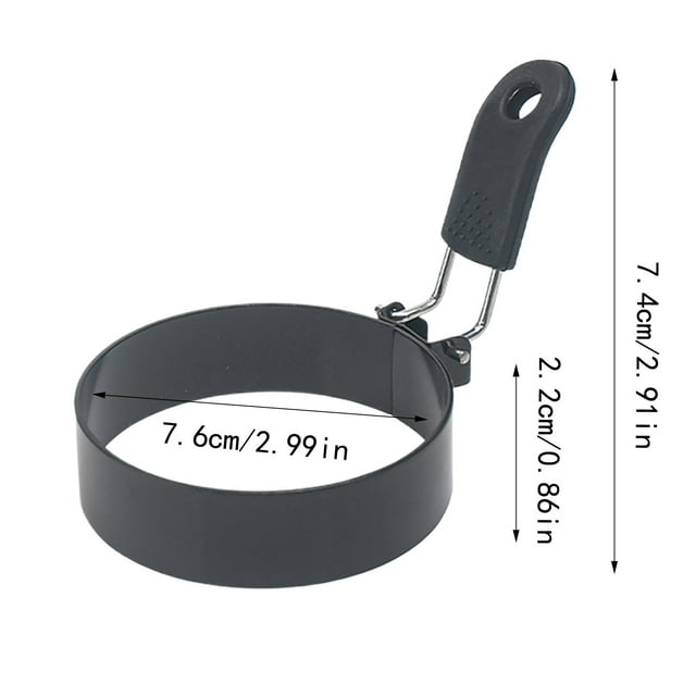 JJKBVCLO 4 Types Stainless Steel Frying Egg Breakfast Egg Pancake Maker With Scald Handle Egg Rings Nonstick Pancake