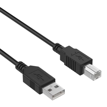 K-MAINS 6ft USB 2.0 Printer Cable Compatible With Akai Professional APC Mini USB MIDI Controller