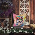 thumbnail image 3 of Keeshond Coussin Décoratif Hippie Dawg, 3 of 6