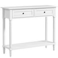 thumbnail image 1 of HOMCOM Table Console avec 2 Tiroirs et Tablette de Rangement pour Couloir Chambre, 1 of 10