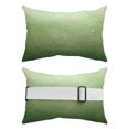thumbnail image 2 of Outdoor Lumbar Pillows with Strap & Insert Green Hexagonal Tiles Recliner Head Pillow Pack of 2 Gradient Honeycomb Waterproof Headrest Patio Lounge Chair Pillows for Beach Office 11x16 Inch, 2 of 9