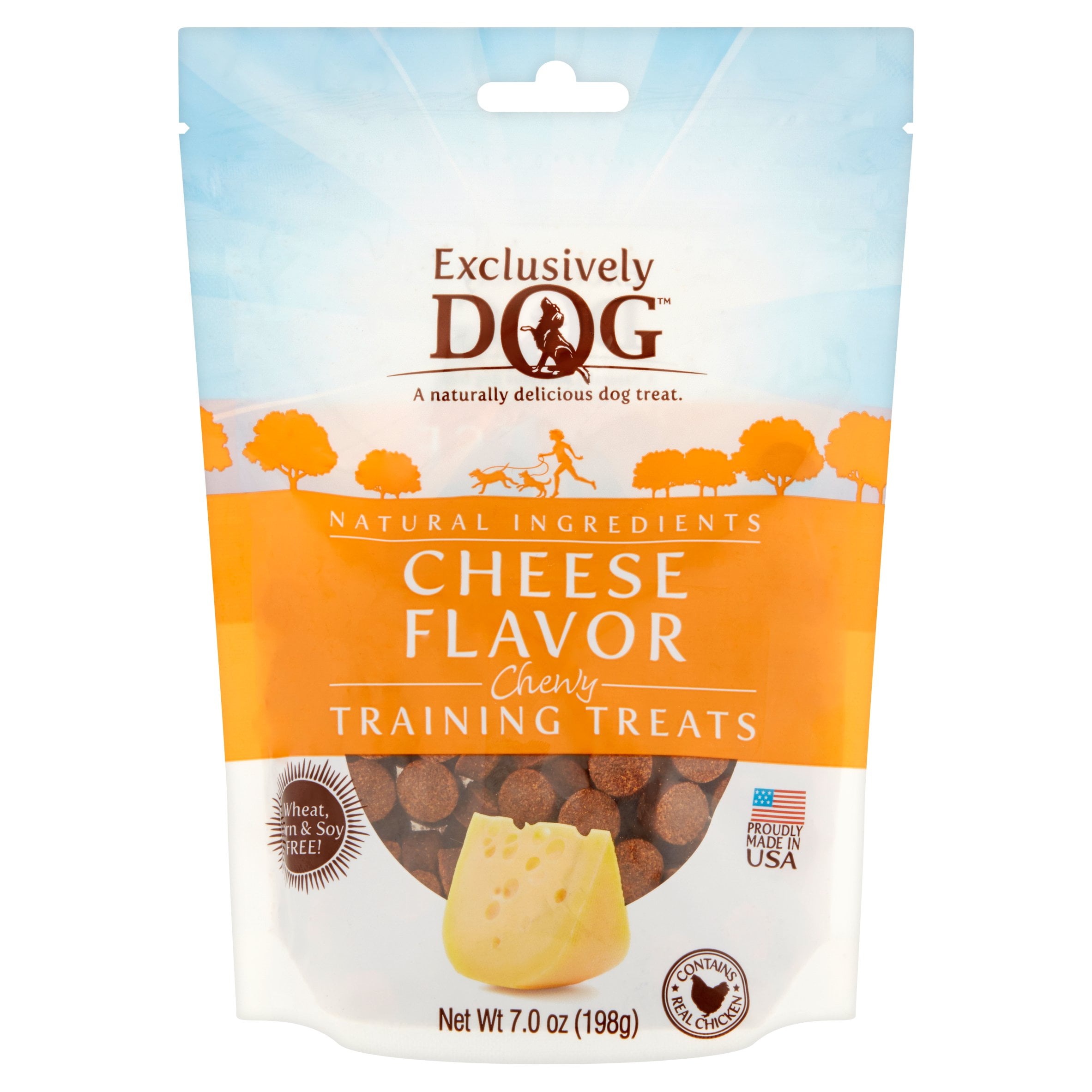 Exclusively Dog Cheese Flavor Chewy Training Treats, 7.0 oz